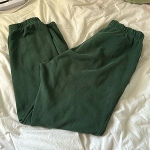 cotton on green sweat pants